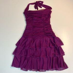 Vintage Fairycore Corset Tiered Women's Bold Dopamine Dressing  Mini Party Dress